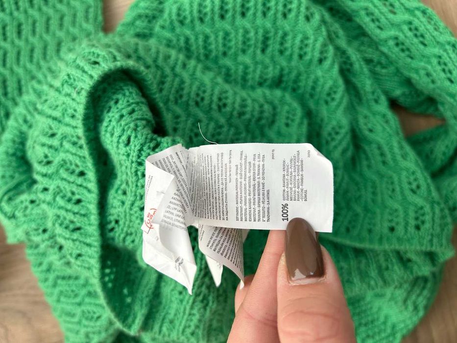 Nowy zielony ażurowy sweter damski Reserved rozmiar 38 M