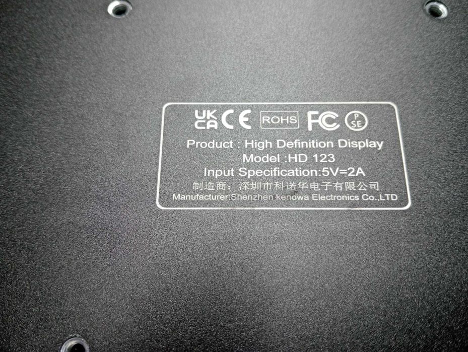 Monitor Portátil 13.3" HD | Slim | USB-C e HDMI | Mod. HD123