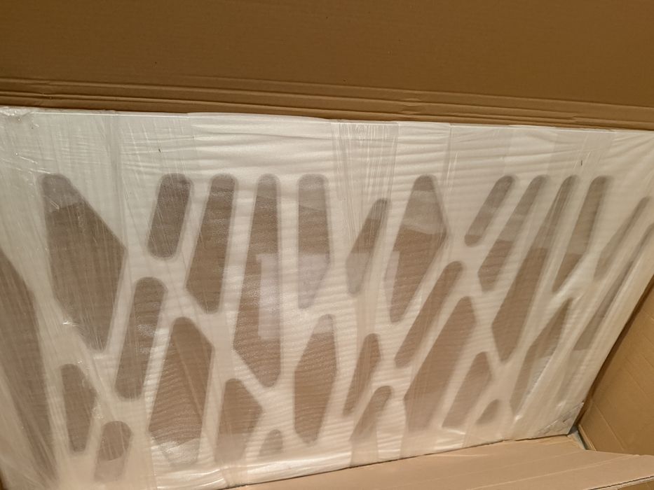 Panel ażurowy, maskownica grzejnika 110x70cm biała, nowa