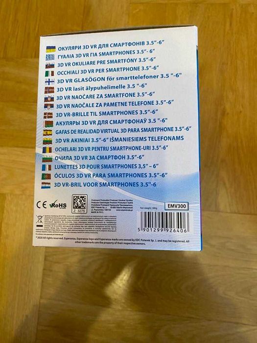 Okulary VR 3D 360 do telefonów smartfonów