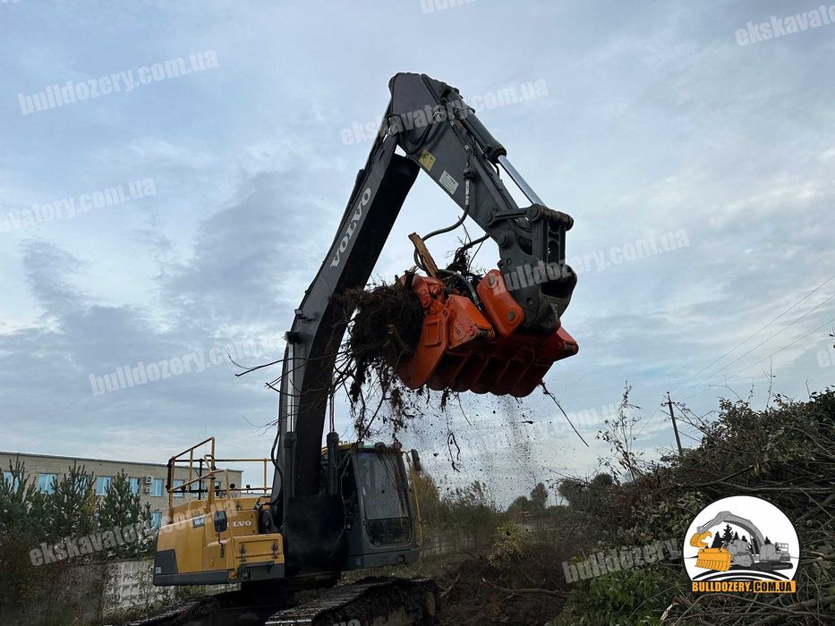 Викорчовувач пнів та дерев.Розліснення полів.Очищення траншей від пнів