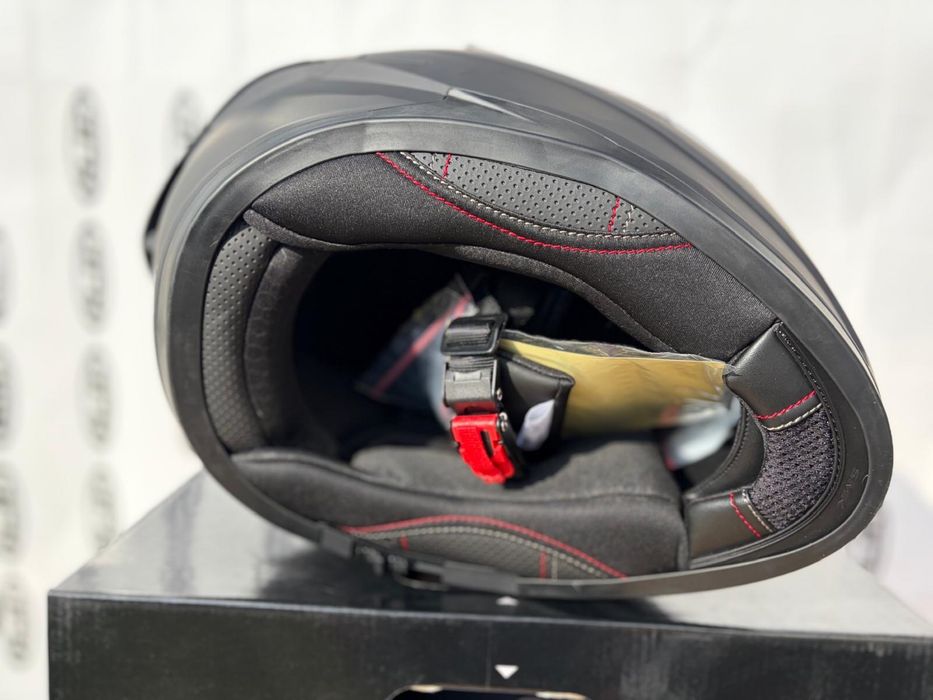 Kask motocyklowy SMK Typhoon rozmiar L, Czarny Matt, Blenda!