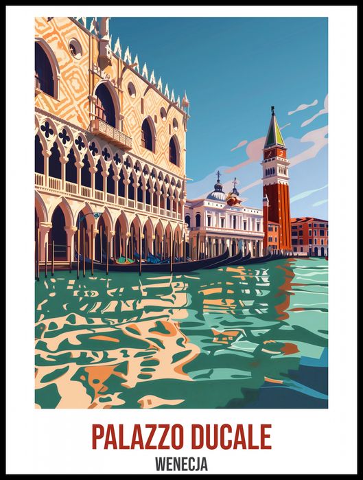 Plakat 60x80cm Palazzo Ducale