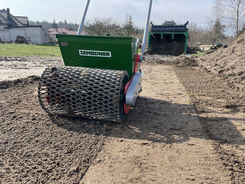 Siewnik do trawy Sembdner, mechaniczny siewnik WYNAJEM usługa