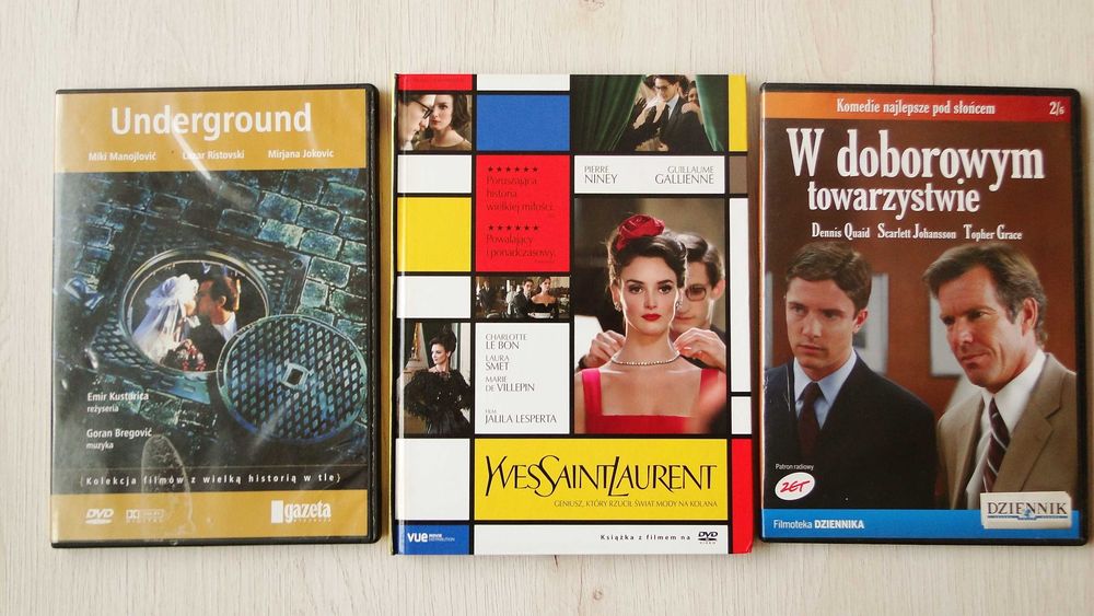 Komplet filmów na płytach DVD - CD