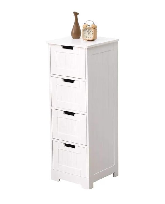 Szafka łazienkowa biała, 4 szuflady