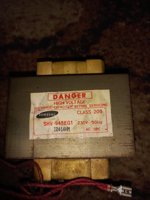 Трансформатор 1000 Вт для СВЧ печи, сварки, споттера, блока питания, т