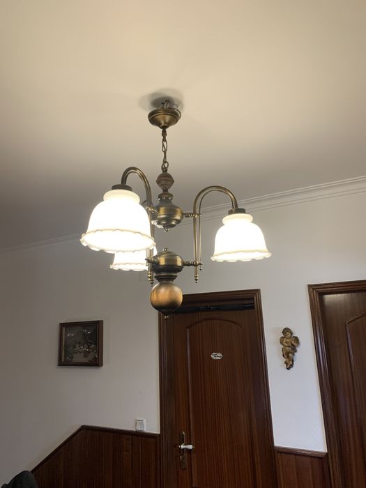 Vendo par de candeeiros de tecto