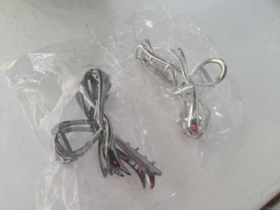 spinka do włosów NOWA metal czarna