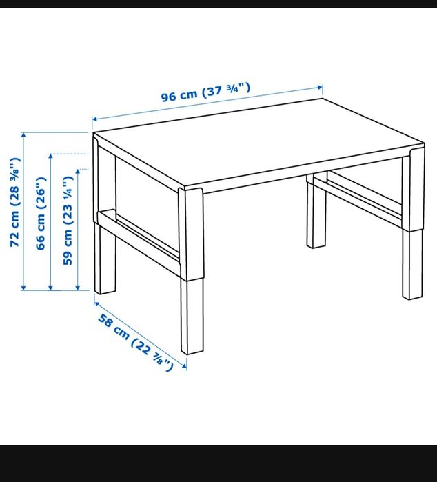 Biurko z nadstawką Ikea Pahl