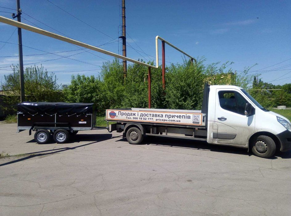 Причіп Оцинкований Двохосний Легковий Категорія Б. Причеп Посилений.