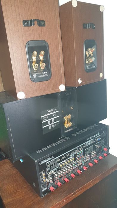 Receiver Onkyo mais colunas B&W 685,