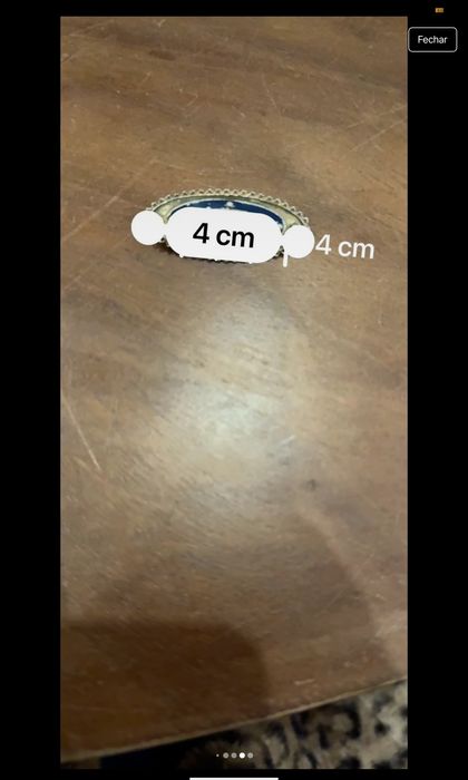 Broche antigo em prata