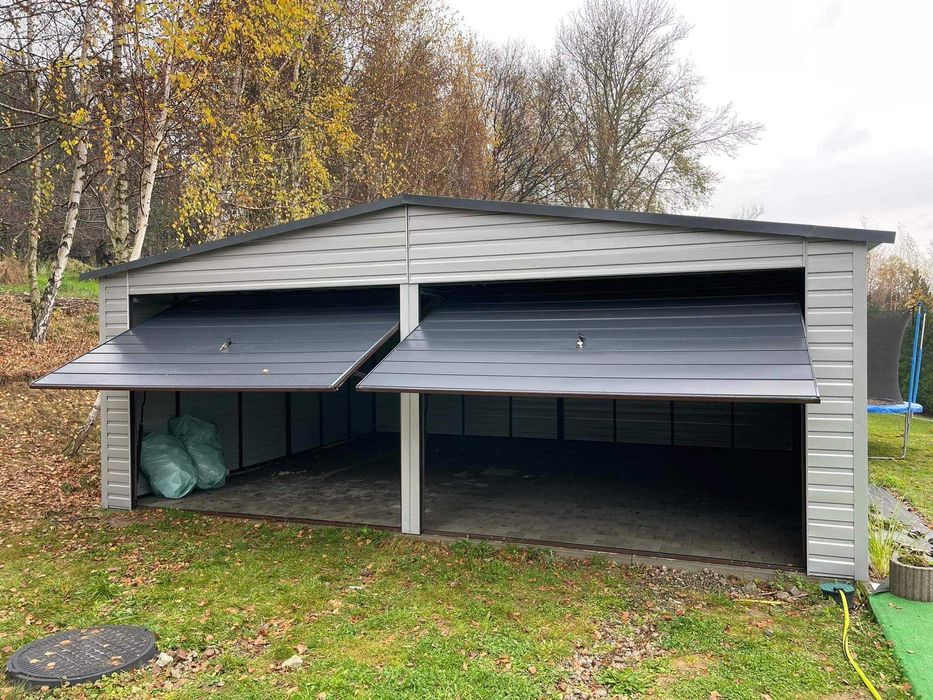 Garaż blaszany PREMIUM. WZMOCNIONY PROFILAMI. Producent. Cała Polska