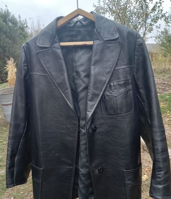 Пиджак женский из натуральной кожи