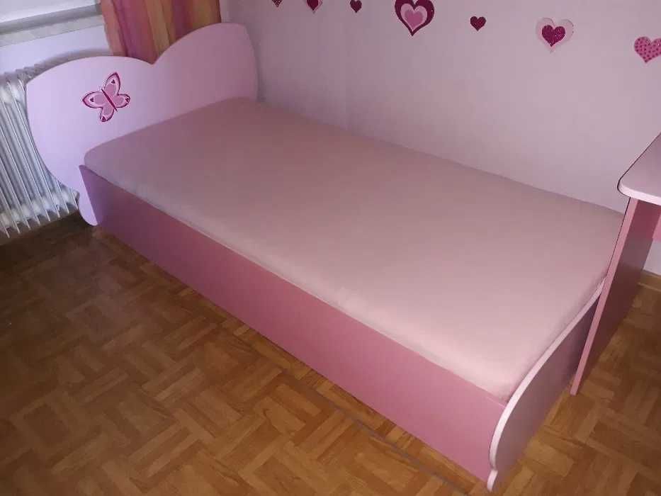 Łóżko + stelaż + materac 90x200