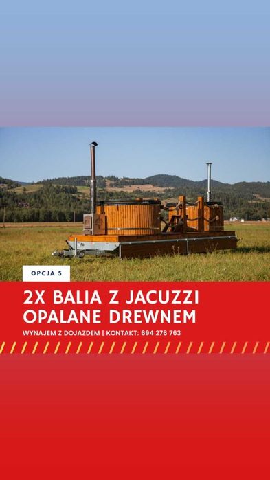 Basen Balia Jacuzzi Sauna Mobilna