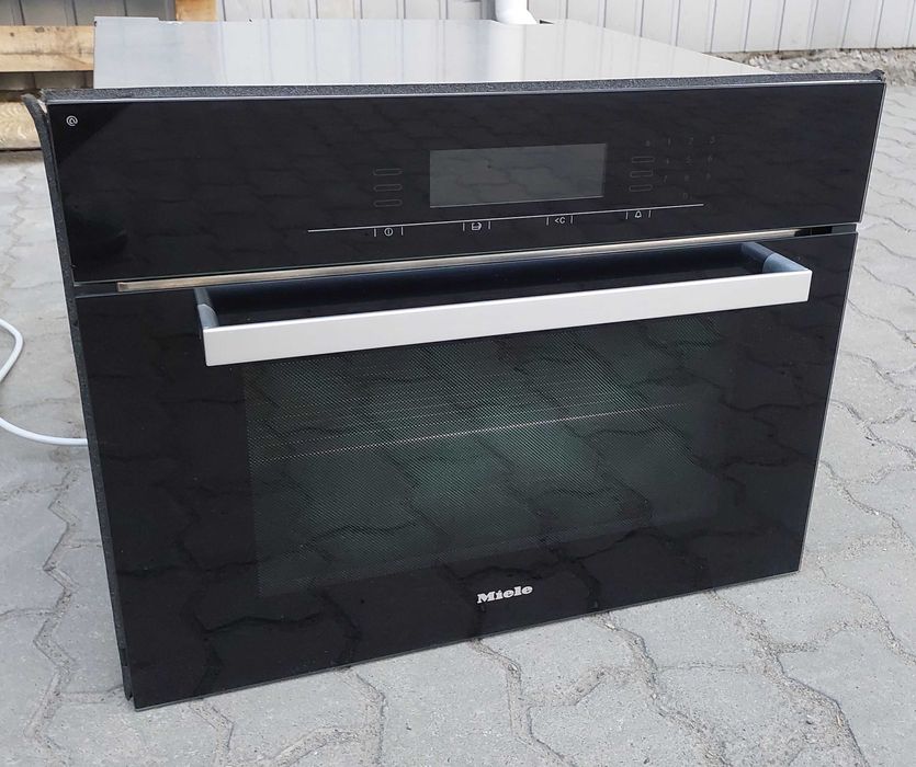 Вбудована духовка пароварка 2в1 Міле Miele DGC 5080 XL чорна термощуп