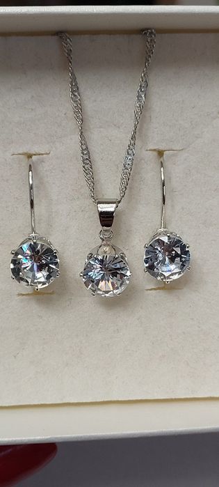 Srebrny komplet biżuterii gr.925
