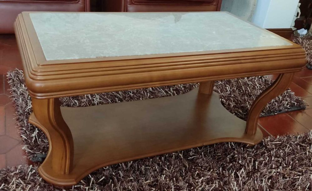 Conjunto de mesa jantar + 6 cadeiras + Móvel + mesa centro