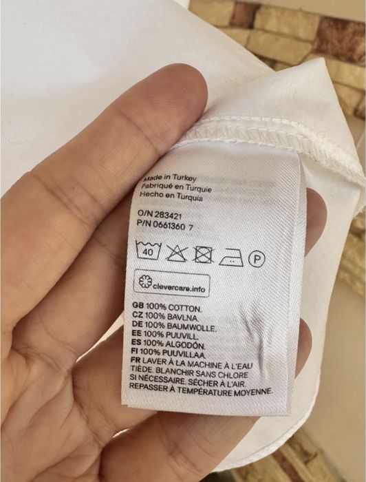 Топ білосніжний H&M