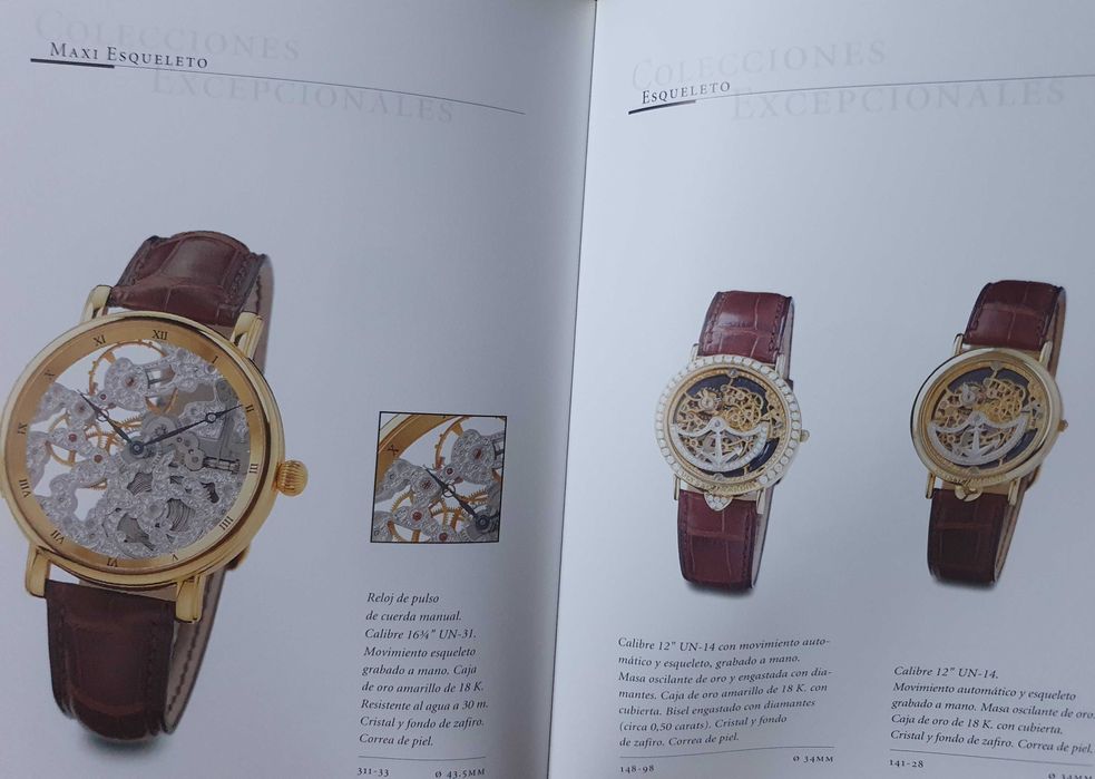 Ulysse Nardin - Catálogo / Livro Oficial de relógios - Ano 1999