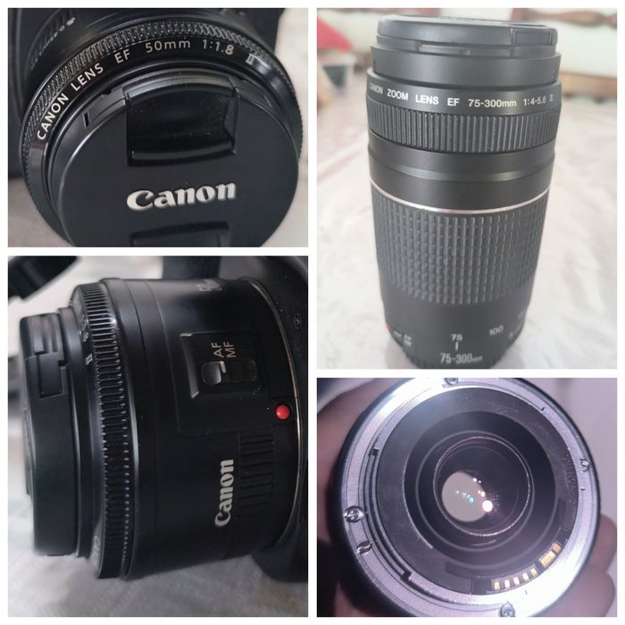 Câmera Canon 4000D*Como Nova*+ lente 18-55m +cartão SD 64gb