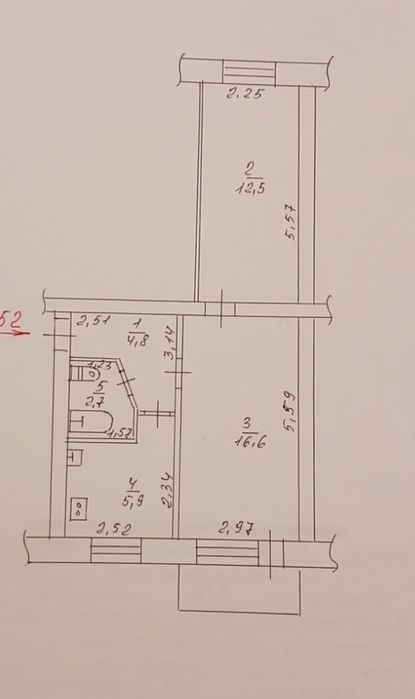 Продам 2х кімнатну квартиру