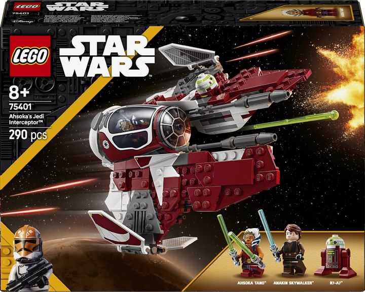 Конструктор LEGO Star Wars Джедайський перехоплювач Асоки 290 елементів (75401)