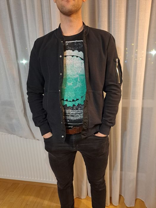 Czarna kurtka Peak Performance Lang Jacket bluza rozpinana L