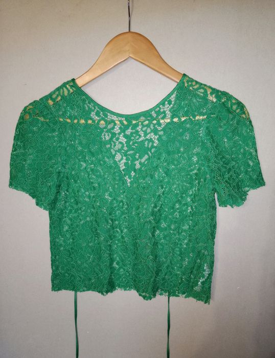 Koronkowy top Zara rozmiar S