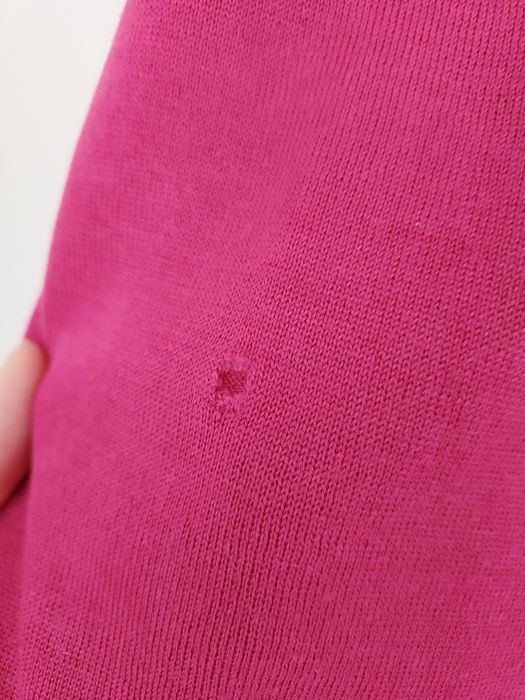 Różowy sweter, kardigan fuksja 100% merino