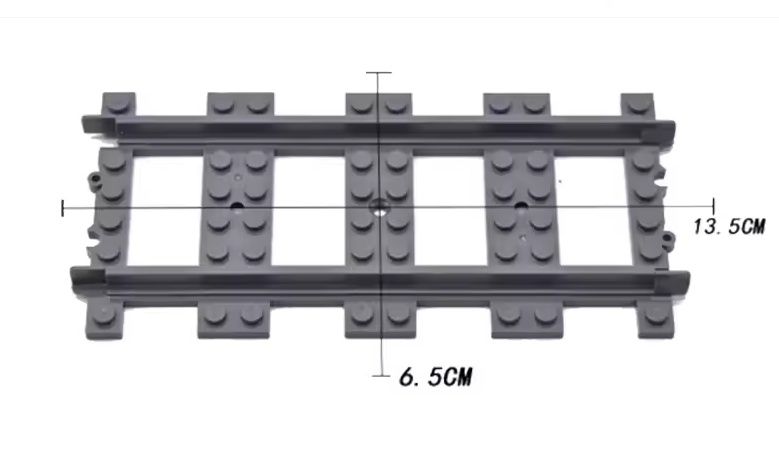 Poczwórne skrzyżowanie Lego - pociąg 60337, 60336, 60198, 60197, 7939