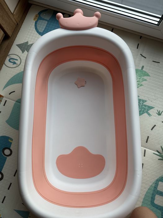 Skladana wanienka niemowlęca z wkladką