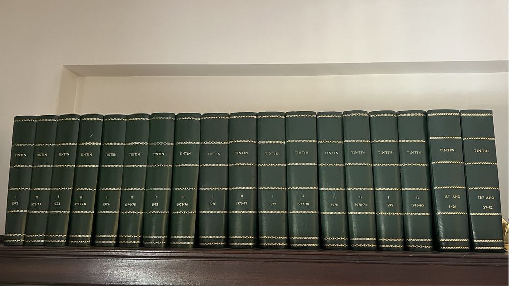 Colecão de revistas tintin encadernadas