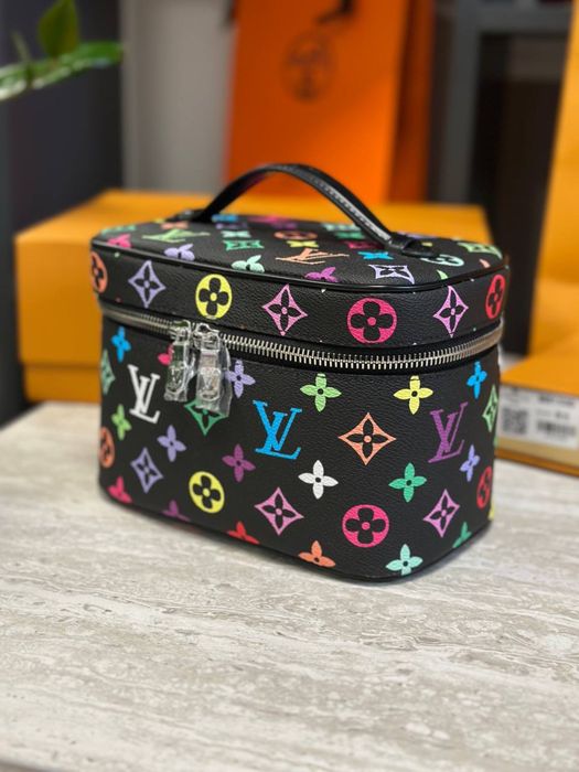 Косметичка Louis Vuitton Murakami луи витон мураками повний комплект бутика шкіра канва мураками