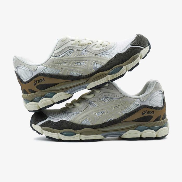 Кросівки Asics Gel-NYC White Brown біло-коричневі (36-45)