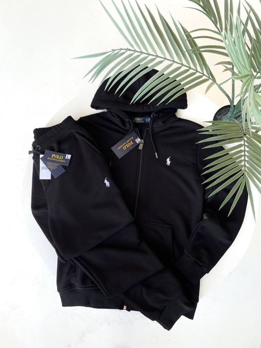 Спортивний костюм поло ральф лаурен/ кофта штани ральф/ чорний костюм