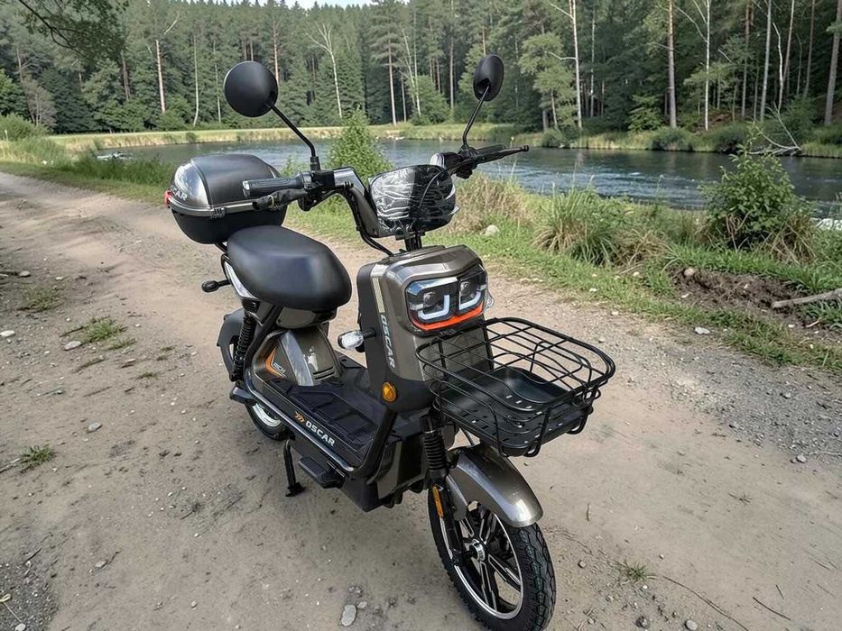 Електроскутер Oscar Rich 1000W 60V 25Ah графіт двомісний електробайк