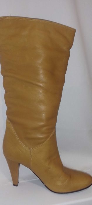 Продам сапоги шкіряні, нові,  імпортні, 38-39 розмір/осінь,SERBIA