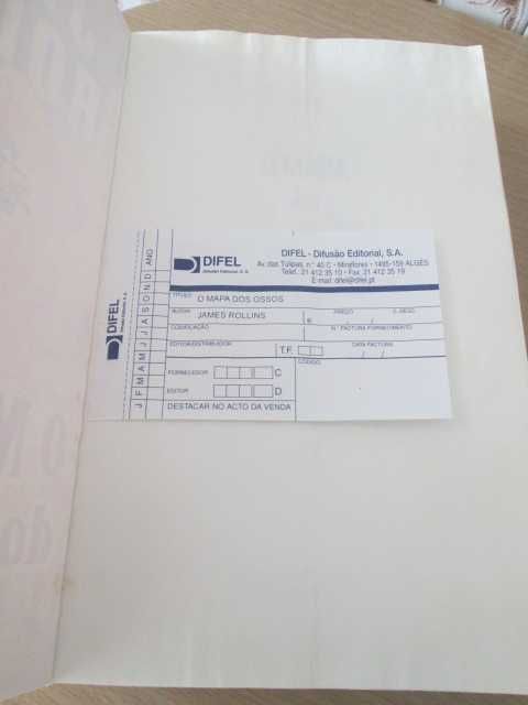 O Mapa dos Ossos de James Rollins (oferta portes)