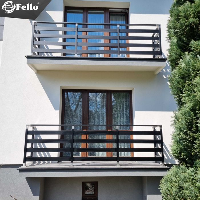 Balustrada balkonowa Classic 4 aluminium taras balkon barierka schody