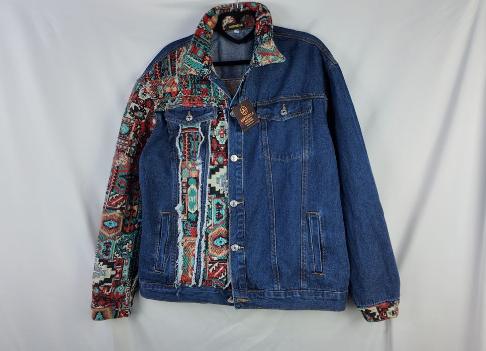 Aurivella Kurtka Jeans Premium M Gruba Luksusowa