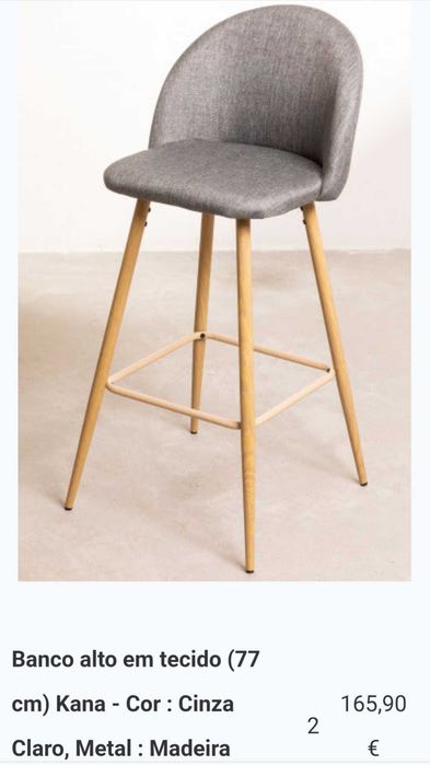 Mesa Alta e Bancos Estilo Moderno / High Table and Stools Modern Style