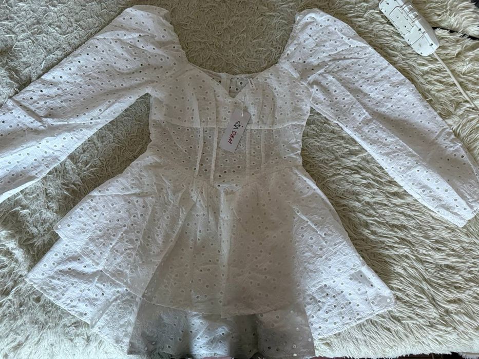Платье комбинезон белый  прошва