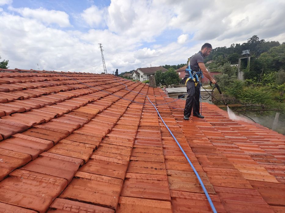 Limpeza de telhados e caleiras