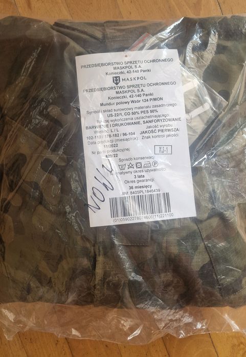 Mundur połowy 124P L/L NOWY