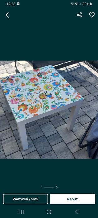 Stół 55/55 larck Stan idealny ikea