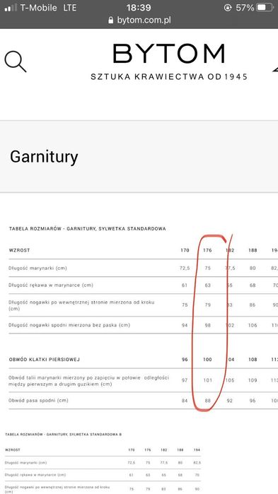 Marynarka garniturowa Bytom nowa