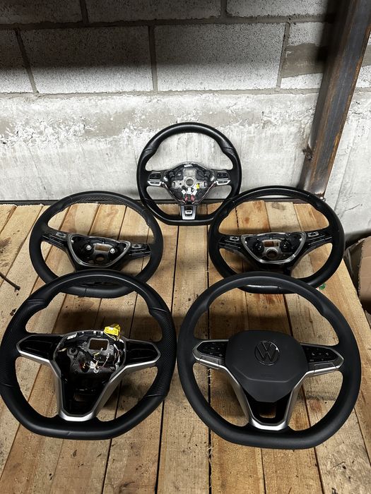 Руль шкіряний R-line tiguan passat кермо пластик і шкіра тігуан пасат